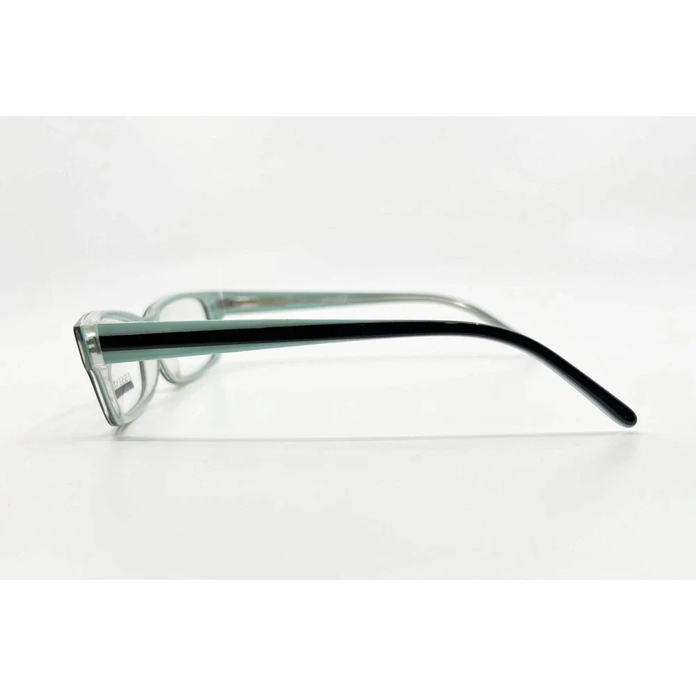 Essential Eyewear EN 3679 Black Turquoise Rectangular Glasses Frames 52-16-135